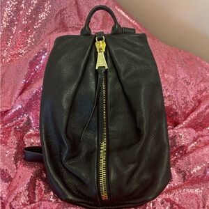 Aimee Kestenberg Tamitha Backpack Purse - Soft Black Pebbled Leather
